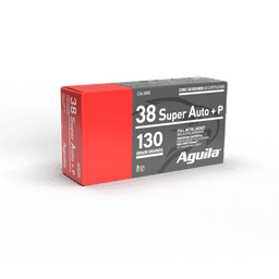Aguila .38 Super +P 130gr Full Metal Jacket