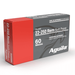 Aguila .22-250 Rem 60gr Soft Point